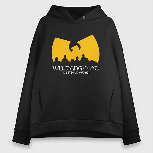 Женское худи оверсайз Wu-Tang Clan / Черный – фото 1