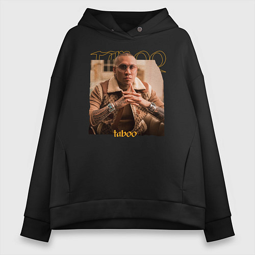 Женское худи оверсайз Taboo / Черный – фото 1