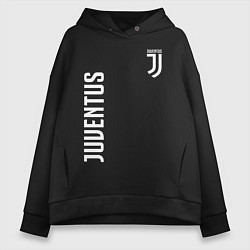 Толстовка оверсайз женская JUVENTUS, цвет: черный