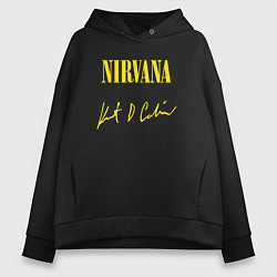 Женское худи оверсайз NIRVANA АВТОГРАФ КУРТА КОБЕЙНА
