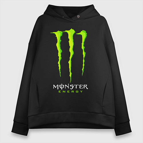 Женское худи оверсайз MONSTER ENERGY / Черный – фото 1