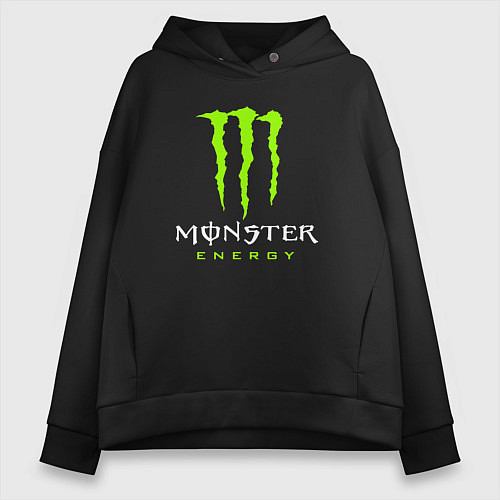 Женское худи оверсайз MONSTER ENERGY / Черный – фото 1