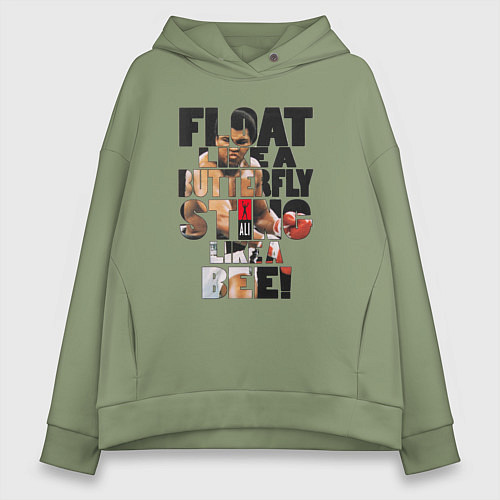 Женское худи оверсайз АЛИ / Авокадо – фото 1