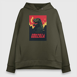 Женское худи оверсайз Godzilla