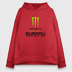 Толстовка оверсайз женская MONSTER ENERGY Z, цвет: красный