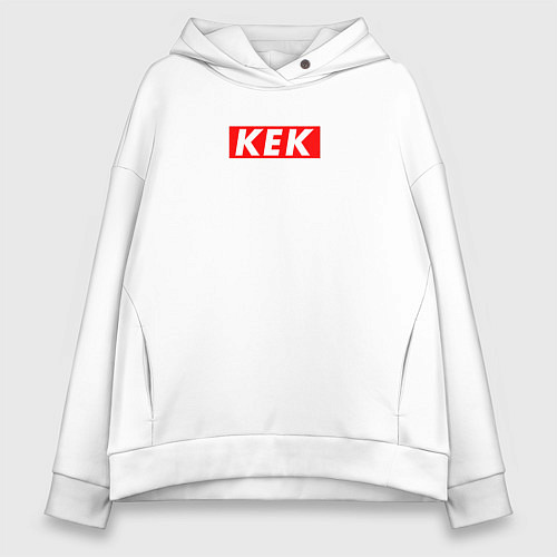 Женское худи оверсайз KEK SUPREME STYLE / Белый – фото 1