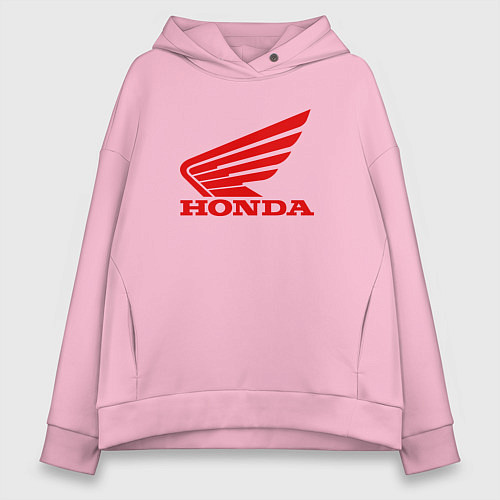 Женское худи оверсайз HONDA / Светло-розовый – фото 1