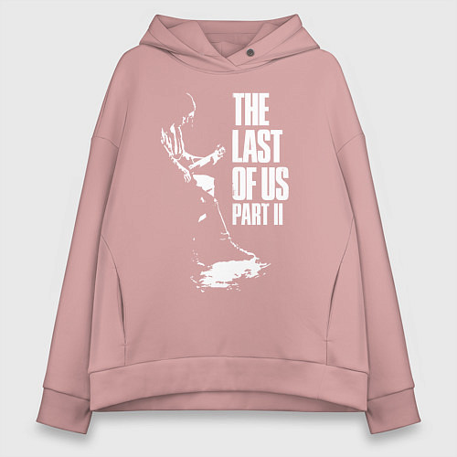 Женское худи оверсайз Элли с гитарой / Пыльно-розовый – фото 1