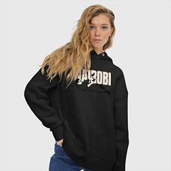 Толстовка оверсайз женская БУМАЖНЫЙ ДОМ, цвет: черный — фото 2