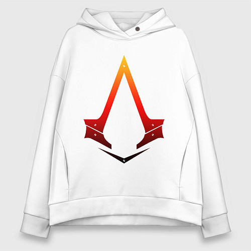 Женское худи оверсайз Assassins Creed / Белый – фото 1