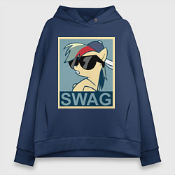 Женское худи оверсайз Rainbow Dash swag