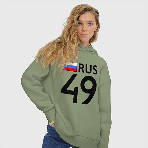 Женское худи оверсайз RUS 49 / Авокадо – фото 3