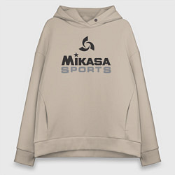 Толстовка оверсайз женская MIKASA SPORTS, цвет: миндальный