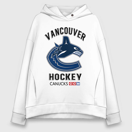 Женское худи оверсайз VANCOUVER CANUCKS NHL / Белый – фото 1