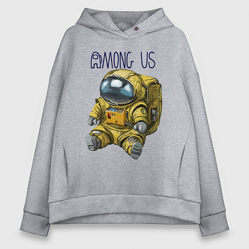 Женское худи оверсайз Among Us / Меланж – фото 1