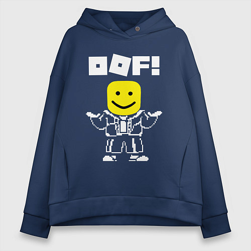 Женское худи оверсайз ROBLOX / Тёмно-синий – фото 1