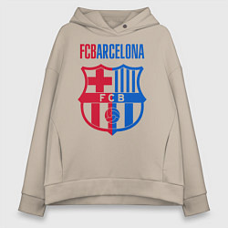 Женское худи оверсайз Barcelona FC