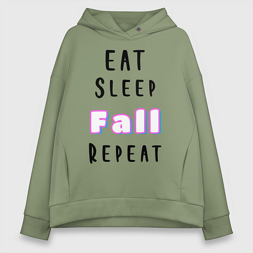 Женское худи оверсайз Fall Guys / Авокадо – фото 1