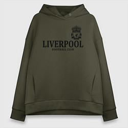 Толстовка оверсайз женская Liverpool FC, цвет: хаки