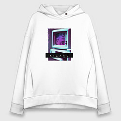 Толстовка оверсайз женская Vaporwave Kizaru Mac, цвет: белый