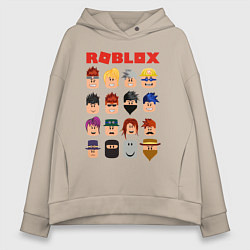 Толстовка оверсайз женская ROBLOX, цвет: миндальный
