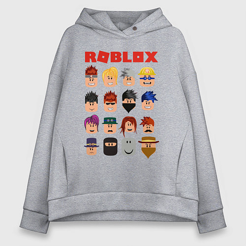 Женское худи оверсайз ROBLOX / Меланж – фото 1