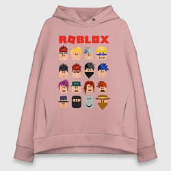 Толстовка оверсайз женская ROBLOX, цвет: пыльно-розовый
