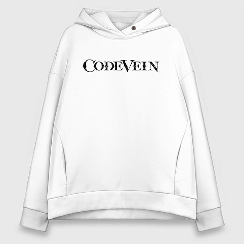 Женское худи оверсайз CodeVein Logo Z / Белый – фото 1