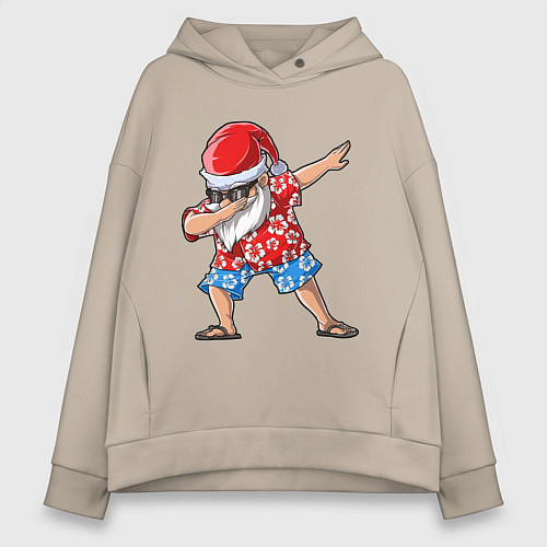 Женское худи оверсайз Santa Dab / Миндальный – фото 1