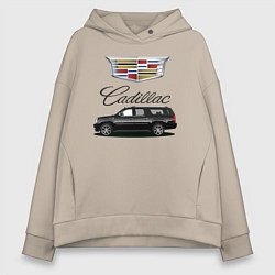 Толстовка оверсайз женская Cadillac, цвет: миндальный
