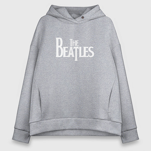 Женское худи оверсайз The Beatles / Меланж – фото 1