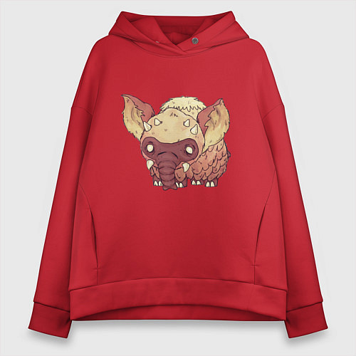 Женское худи оверсайз Dont Starve / Красный – фото 1