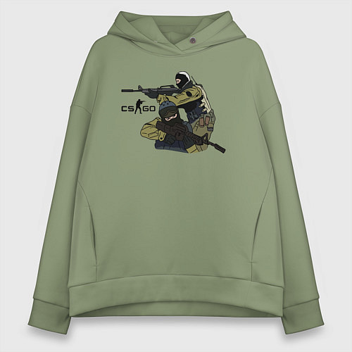 Женское худи оверсайз CS:GO / Авокадо – фото 1