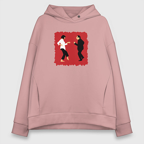 Женское худи оверсайз Dance mia vega / Пыльно-розовый – фото 1