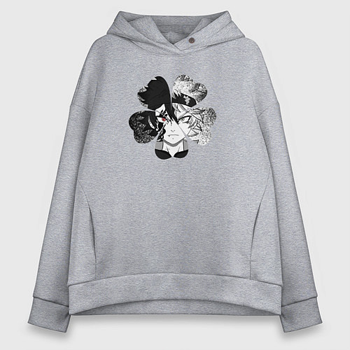 Женское худи оверсайз Аста / Меланж – фото 1