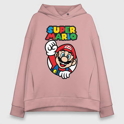 Женское худи оверсайз Mario / Пыльно-розовый – фото 1