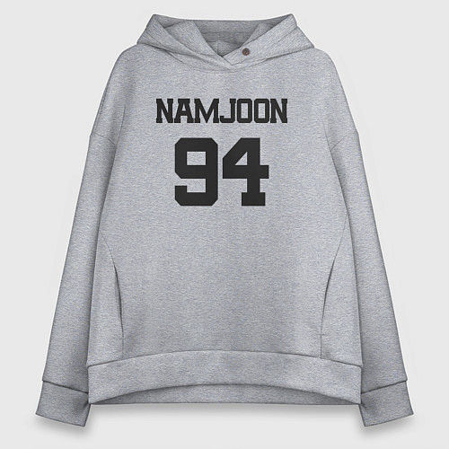 Женское худи оверсайз BTS - Namjoon RM 94 / Меланж – фото 1