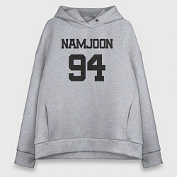 Толстовка оверсайз женская BTS - Namjoon RM 94, цвет: меланж