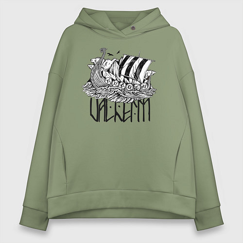 Женское худи оверсайз Valheim / Авокадо – фото 1