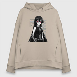Толстовка оверсайз женская Убийца Акамэ, цвет: миндальный