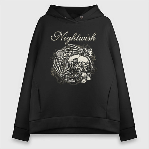 Женское худи оверсайз NIGHTWISH / Черный – фото 1