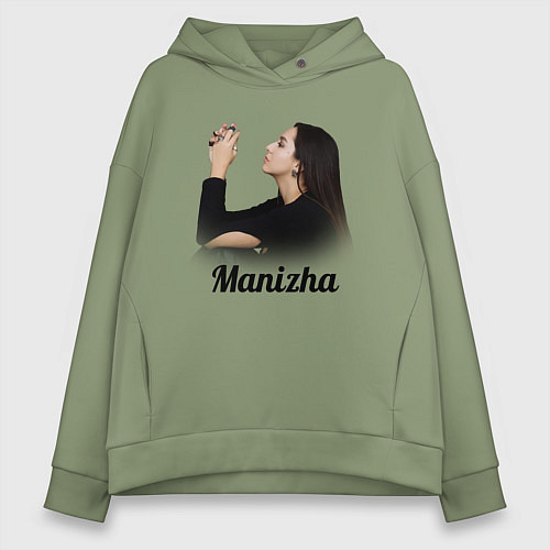 Женское худи оверсайз Манижа Manizha / Авокадо – фото 1