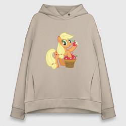 Толстовка оверсайз женская Applejack, цвет: миндальный