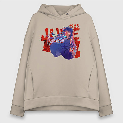 Женское худи оверсайз June 1983 / Миндальный – фото 1