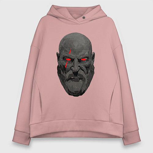 Женское худи оверсайз Kratos ART / Пыльно-розовый – фото 1