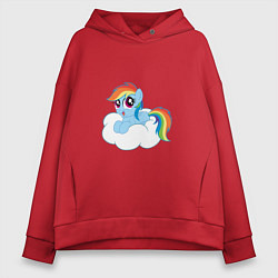 Женское худи оверсайз My Little Pony Rainbow Dash