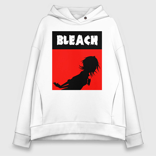 Женское худи оверсайз Bleach art / Белый – фото 1