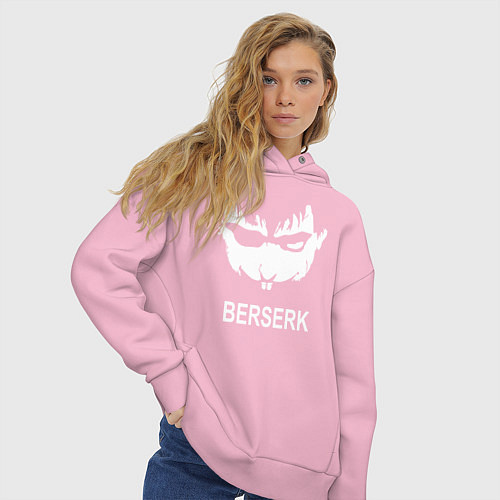 Женское худи оверсайз Berserk / Светло-розовый – фото 3