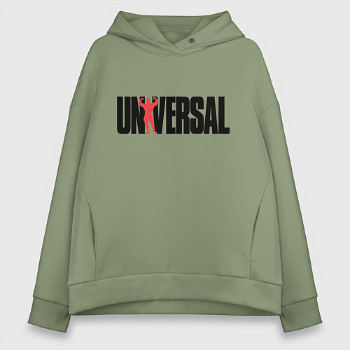 Женское худи оверсайз ANIMAL UNIVERSAL ЭНИМАЛ / Авокадо – фото 1