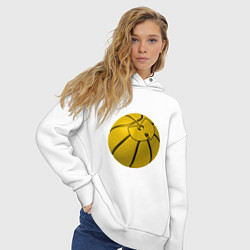 Толстовка оверсайз женская Wu-Tang Basketball, цвет: белый — фото 2